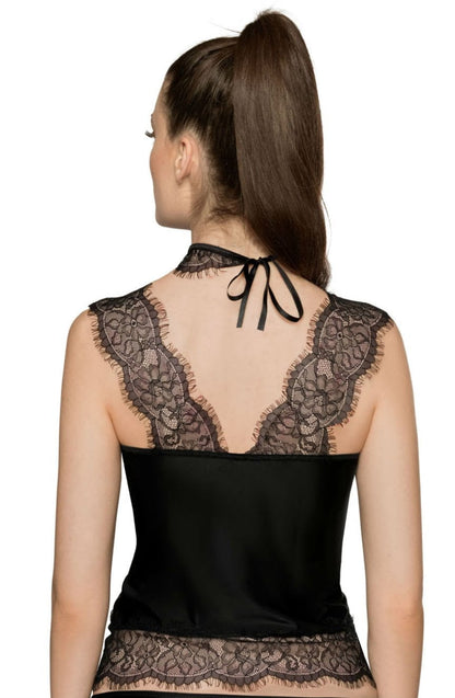 Sija Black Shirt Bedroom Wear Lingerie Sets