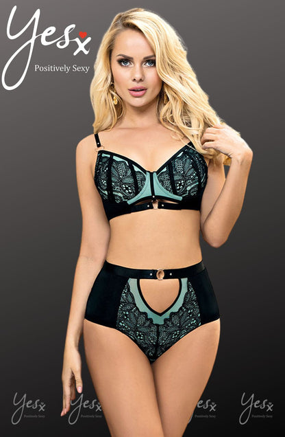YX Blue Bra Set Everyday Lingerie Sets