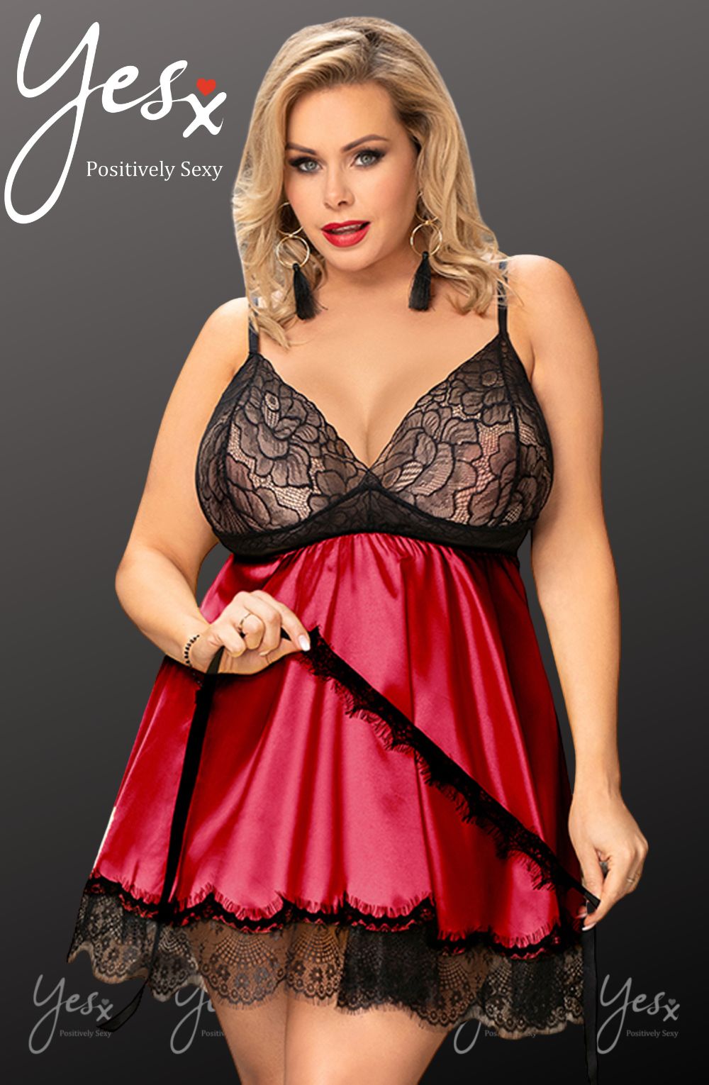 YXQ Babydoll & Blindfold Plus Sizes Babydolls