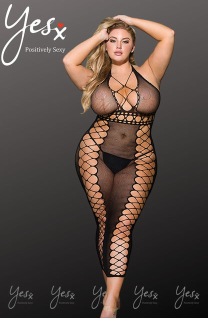 YXQ Bodystocking Dress Plus Sizes Dresses